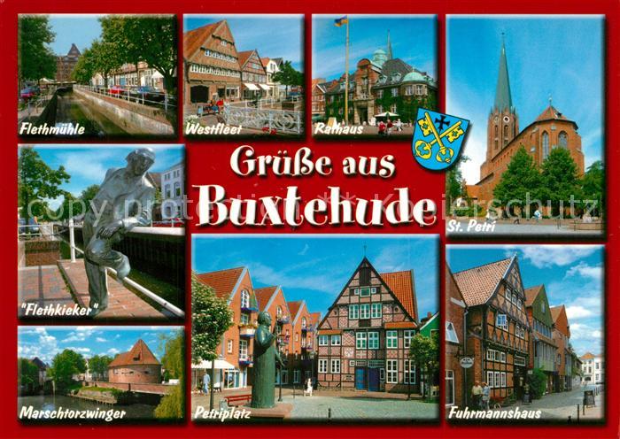 Buxtehude Flethm?hle Westfleet Rathaus Sankt Petri Flethkieker Fuhrmannshaus