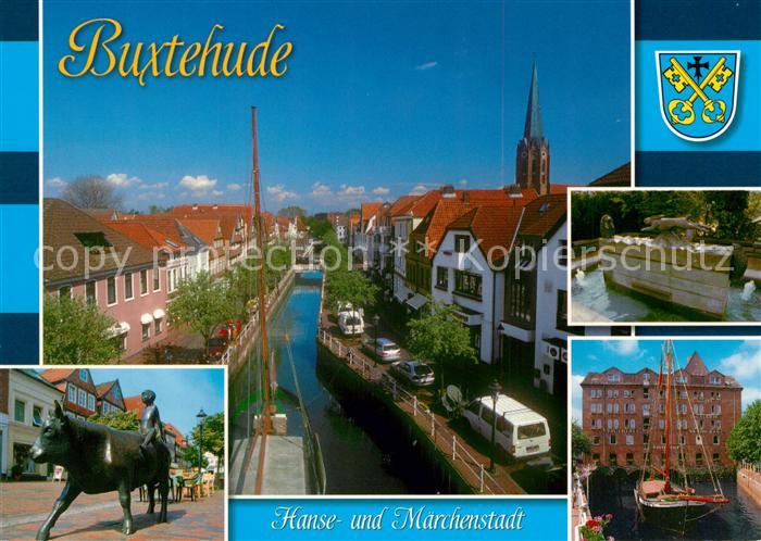 Buxtehude Hafen Denkmal Kirche Kanal