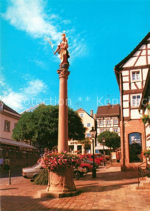 Buchen Baden Mariens?ule am Bild