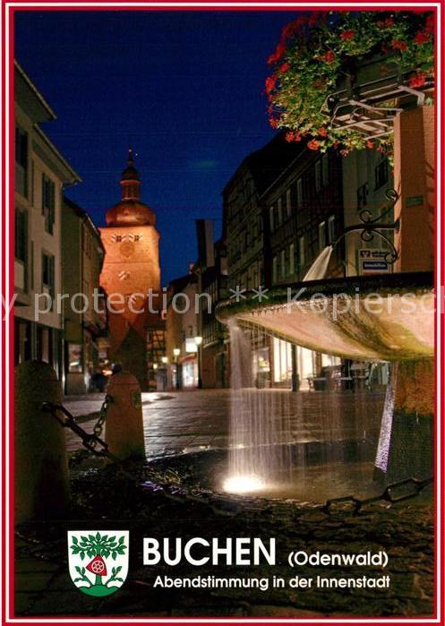 Buchen Baden Innestadt Abendstimmung