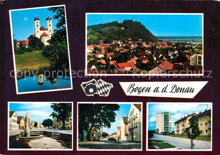 Bogen Niederbayern Schloss Brunnen Panorama