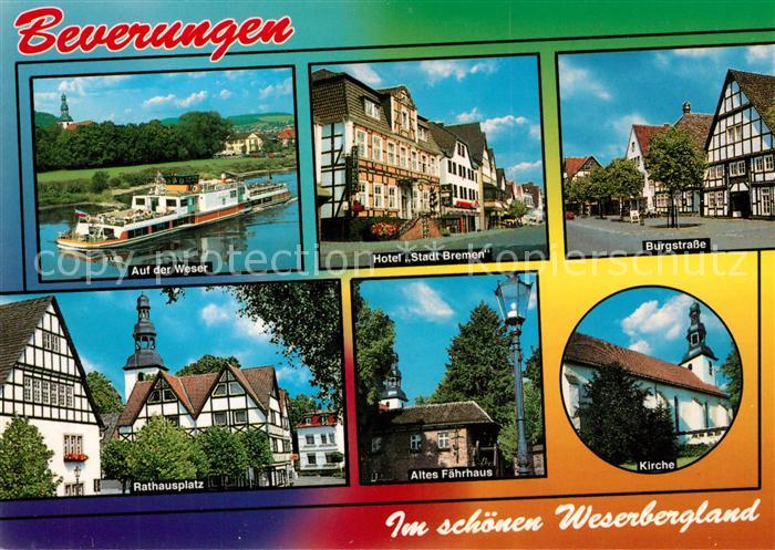 Beverungen Weser Hotel Stadt Bremen Altes F?hrhaus Rathausplatz Kirche