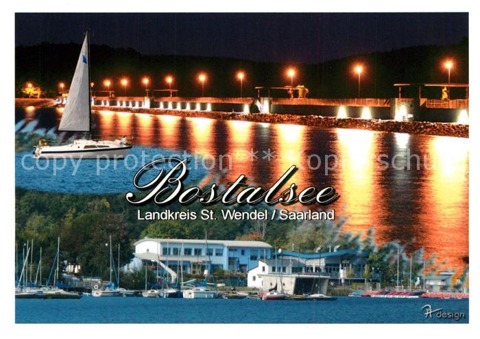 Wendel St Bostalsee Staumauer Nacht