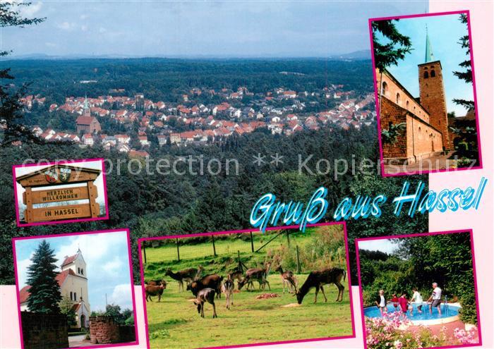 Hassel St-Ingbert Panorama Wegweiser Kneippbecken