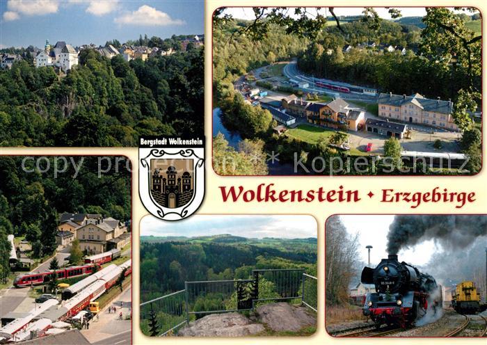 Wolkenstein Erzgebirge Schloss Stadt Wolkensteiner Zughotel Bahnhof Zeisigstein