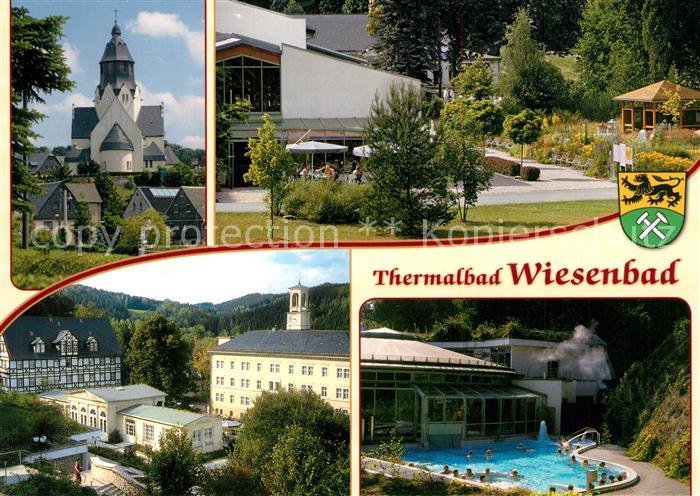 Wiesenbad Dorfkirche Wiesa Robert Koch Haus Kurparkhalle Therme Aussenbecken
