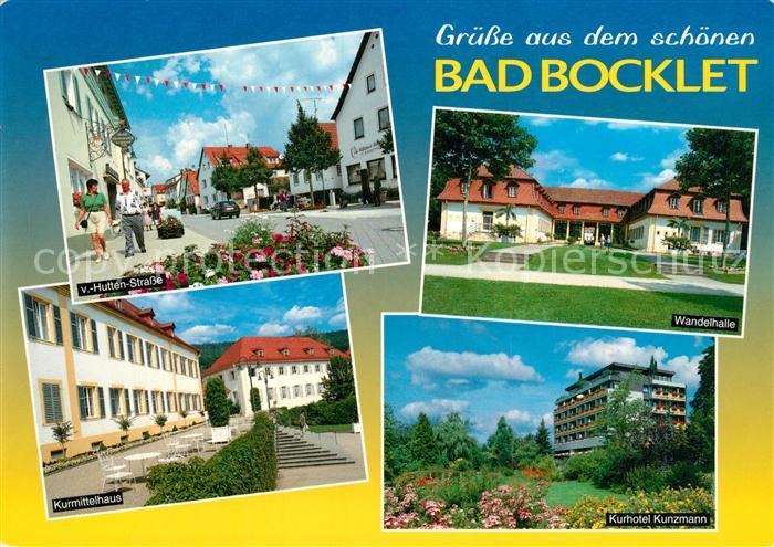Bad Bocklet von Hutten Strasse Wandelhalle Kurmittelhaus Kurhotel Kunzmann