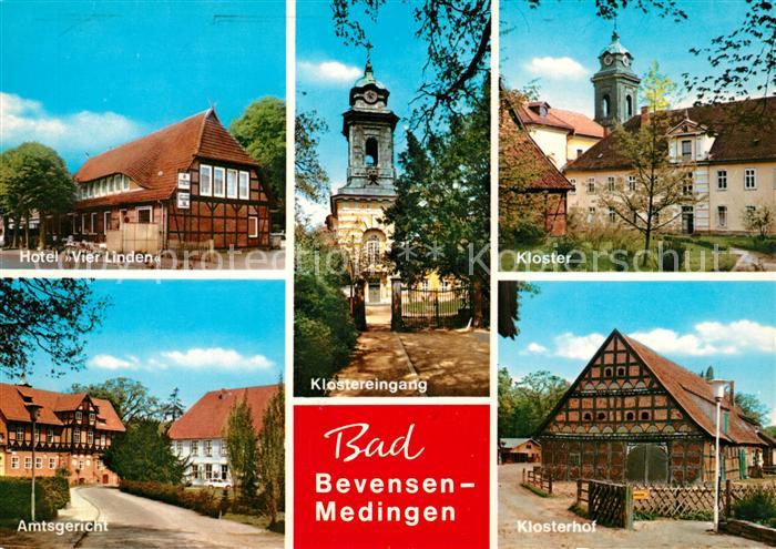 Medingen Bad Bevensen Hotel Vier Linden Kloster Klostereingang Amtsgericht Klost