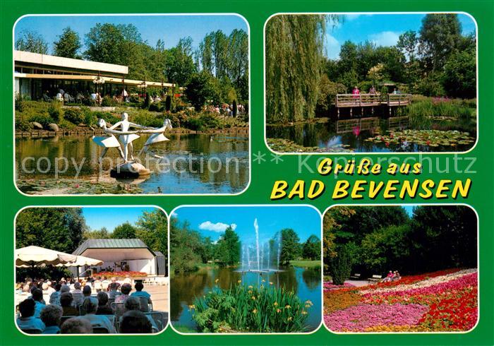 Bad Bevensen Kurpark Konzerthalle Teich Taenzerinnen