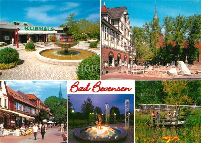 Bad Bevensen Kurhaus Brunnen Kurpark Stadtansicht