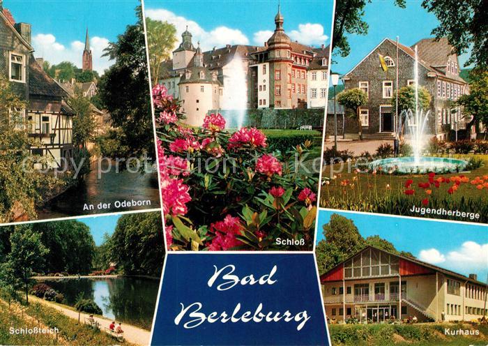 Bad Berleburg Odeborn Schloss Jugendherberge Schlossteich Kurhaus