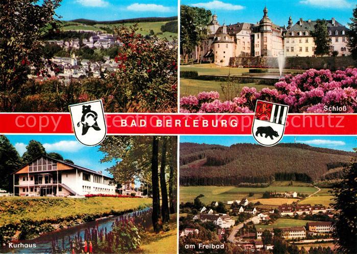 Bad Berleburg Kurhaus Schloss Freibad Panorama
