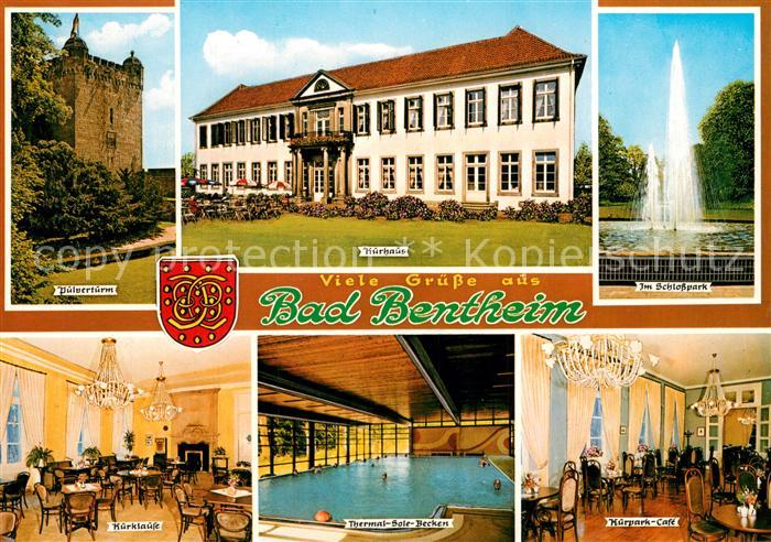 Bad Bentheim Pulverturm Kurhaus Schlosspark Kurklause Thermal Sole Becken Cafe