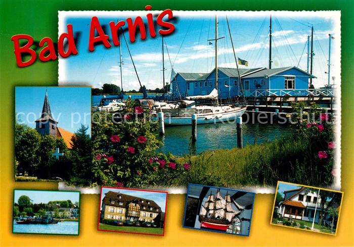 Bad Arnis Hafen Kirche Segeldreimaster Rathaus