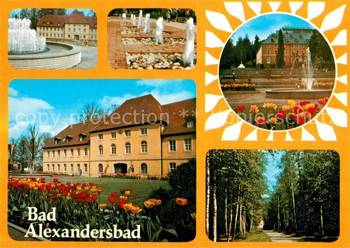 Alexandersbad Bad Brunnen Kurpark Kurhaus