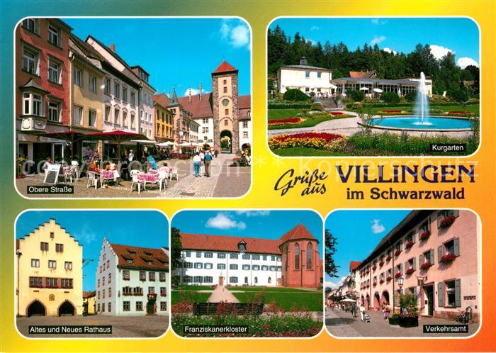 Villingen-Schwenningen Kurgarten Franziskanerkloster Verkehrsamt altes und neues