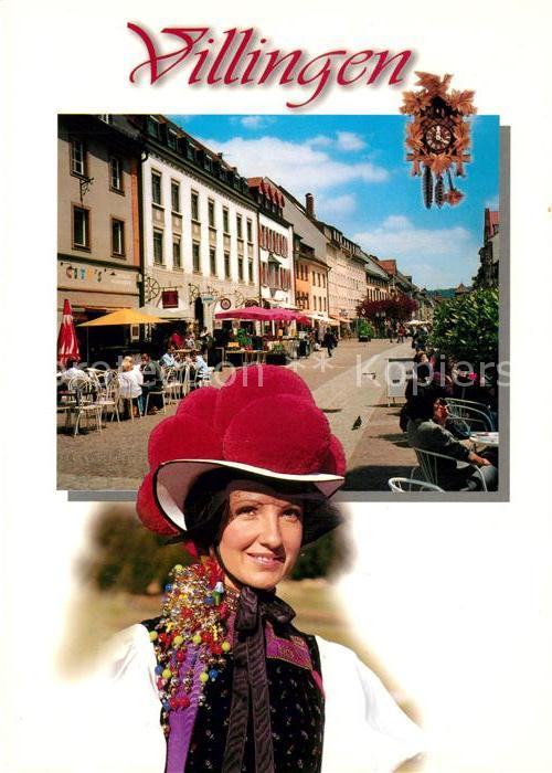 Villingen-Schwenningen Stadtansicht Volkstracht Bollenhut