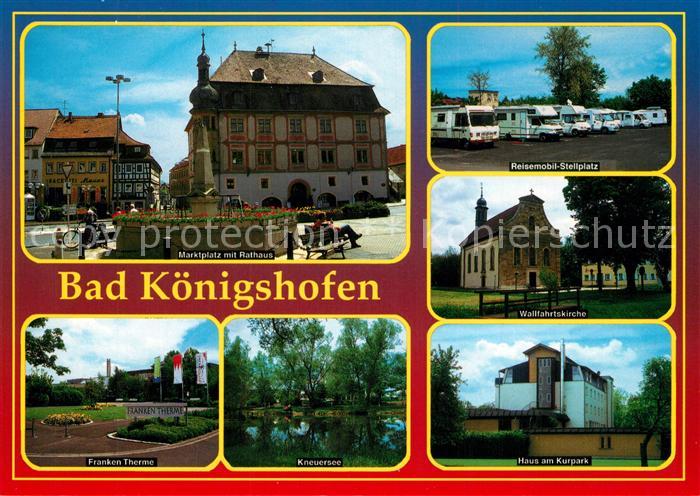 Bad Koenigshofen Marktplatz Rathaus Reisemobil Stellplatz Franken Therme Haus Ku