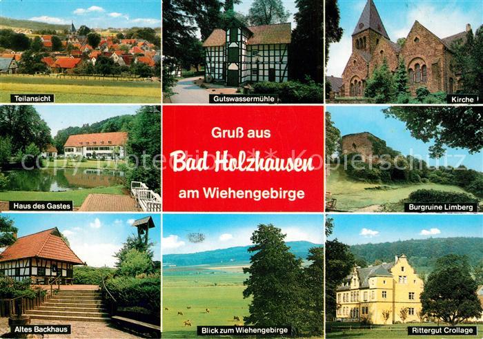 Bad Holzhausen Luebbecke Gutswassermuehle Kirche Burgruine Limberg Rittergut Cro