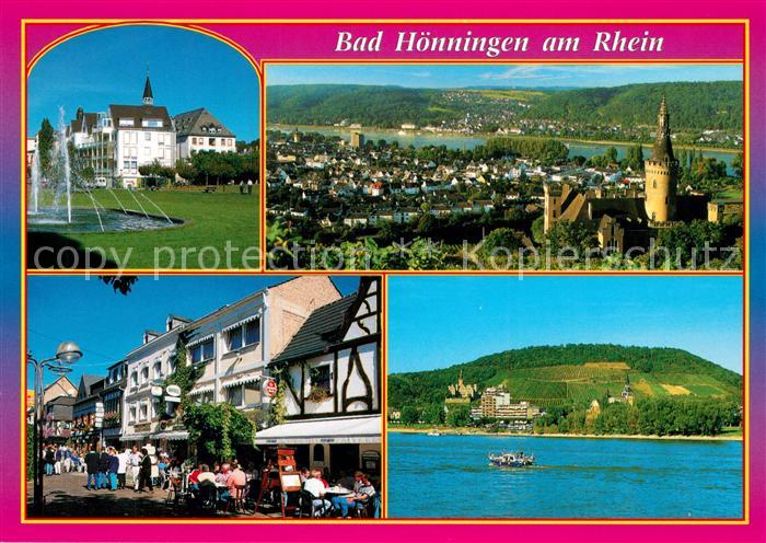 Bad Hoenningen Panorama Stadtansicht Burg