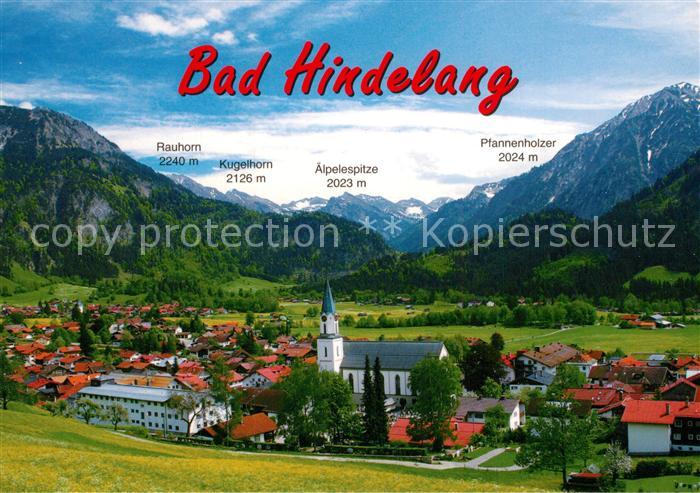 Bad Hindelang Kirche Panorama Bergkette