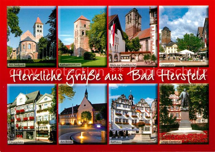 Bad Hersfeld Suedpark Katharinenturm Stadtkirche Linggplatz Am Brink Rathaus