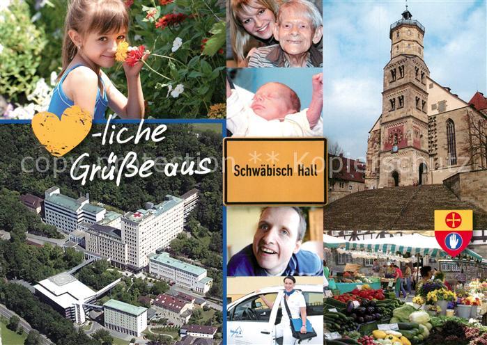 Schwaebisch Hall Sankt Michaelskirche Fliegeraufnahme Markt