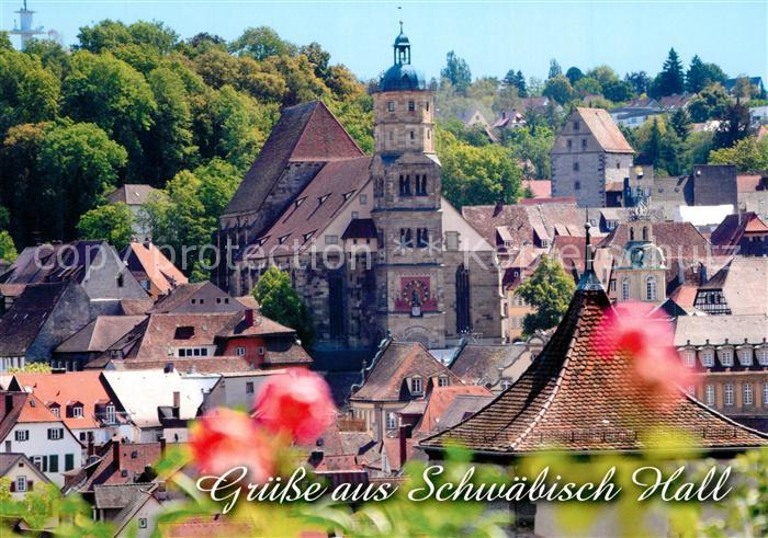 Schwaebisch Hall Sankt Michaelskirche Stadtansicht