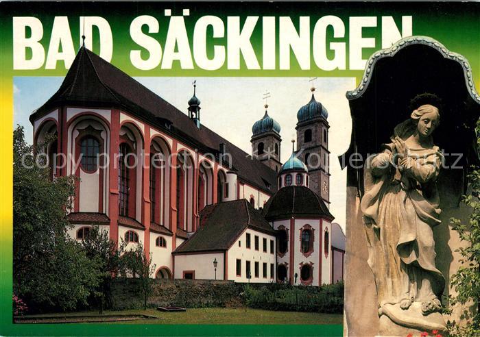 Bad Saeckingen Muenster Statue