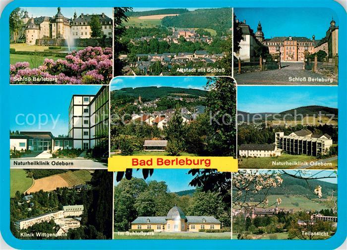 Bad Berleburg Schloss Altstadt Naturheilklinik Odeborn Wittgenstein Schlosspark