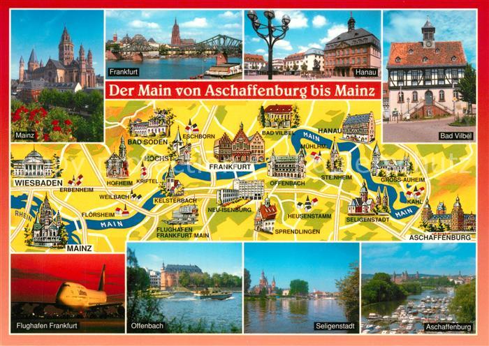 Aschaffenburg Main Mainz Bad Vilbel Flughafen Frankfurt Offenbach Seligenstadt K