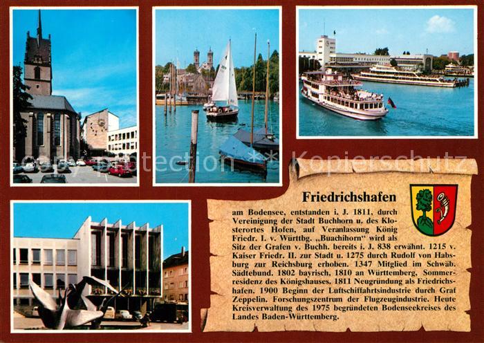 Friedrichshafen Bodensee Nikolaus Pfarrkirche Schlosskirche Hafenbahnhof Rathaus