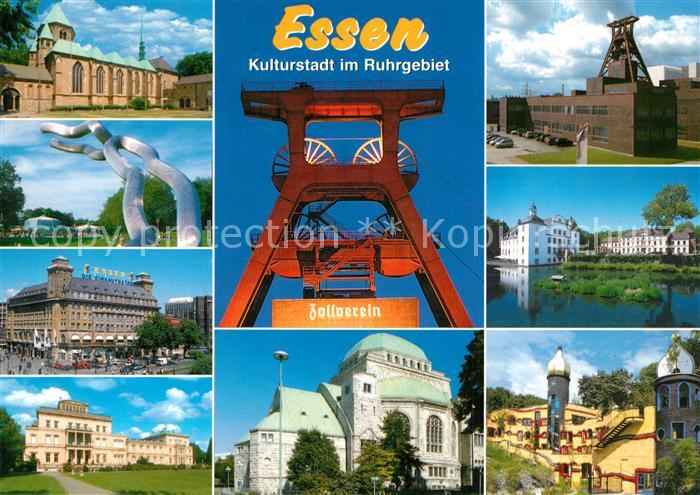 Essen Ruhr Wasserschloss Borbeck Villa Huegel Hotel Handelshof Foerderturm