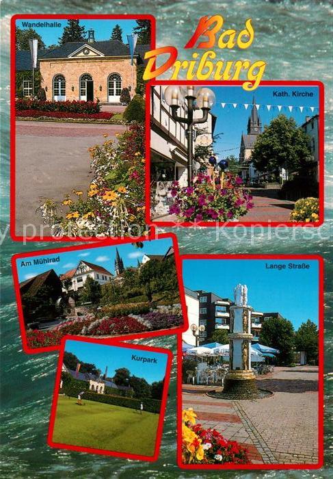 Driburg Bad Kirche Kurpark Muehlrad Wandelhalle