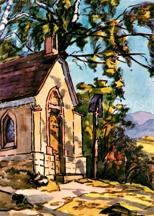 Ditzenbach Bad Kapelle im Bronnbuehl Kuenstlerkarte