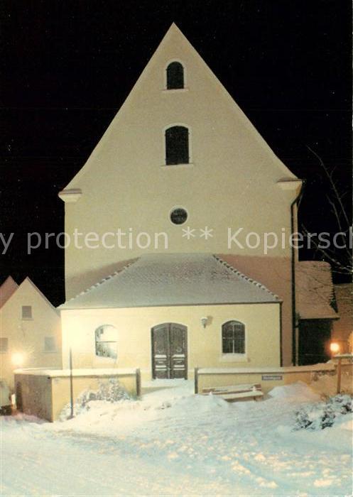 Ditzenbach Bad Sankt Laurentius Kirche Winteraufnahme