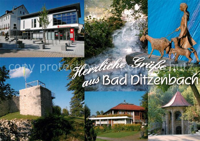 Ditzenbach Bad Denkmal Geissen Burgruine Panorama