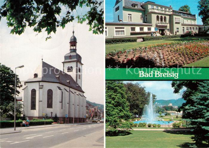 Breisig Bad Kirche Kurpark Fontainen