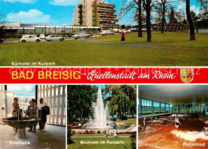 Breisig Bad Kurhotel Brunnen Kurpark Wellenbad Trinkhalle