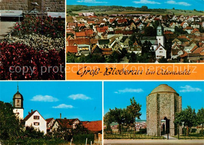 Gross-Bieberau Odenwald Kirche Turm Panorama