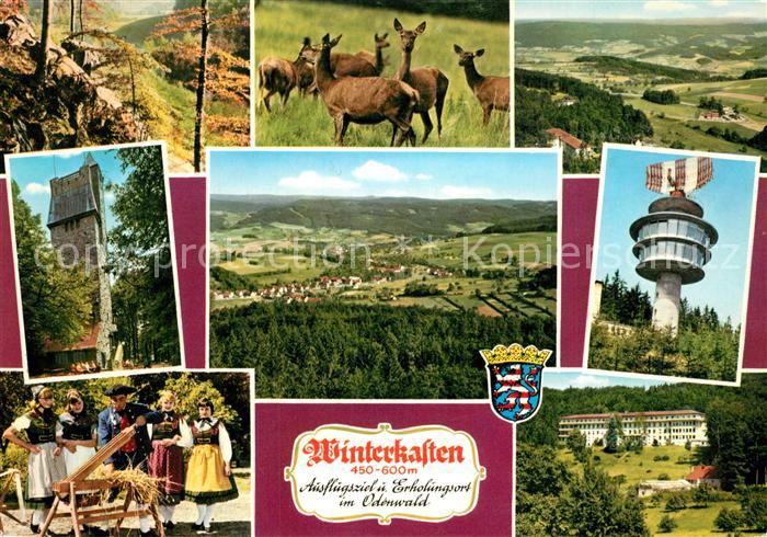 Winterkasten Lindenfels Gasthof Pension Raupenstein Panorama