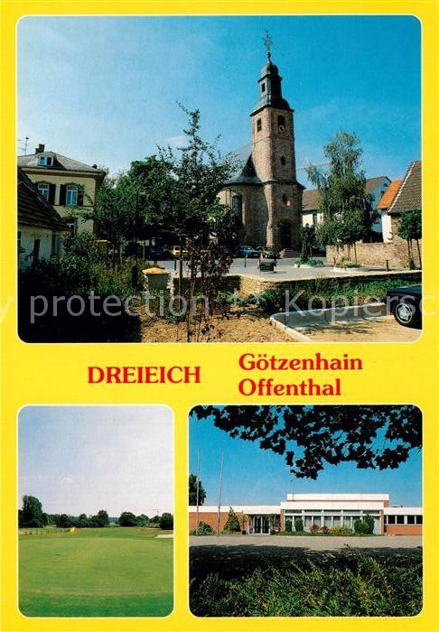 Dreieich Goetzenhain Offenthal Kirche Mehrzweckhalle Golfplatz