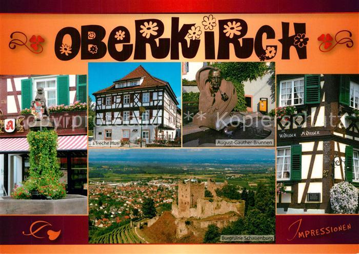 Oberkirch Baden August Ganter Brunnen Burgruine Schauenburg