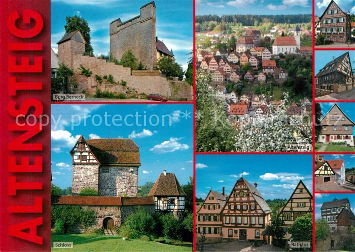 Altensteig Schwarzwald Schloss Burg Berneck Rathaus