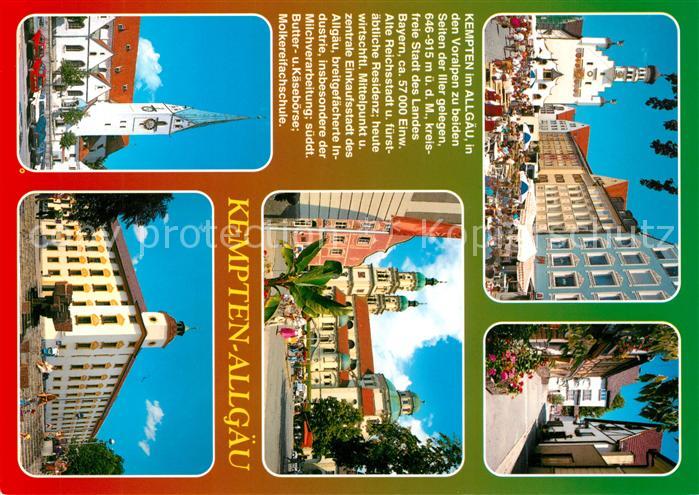 Kempten Allgaeu Rathaus Markt Sankt Mang Kirche Basilika Sankt Lorenz Chronik