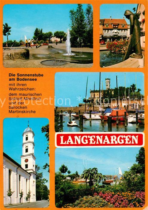 Langenargen Bodensee Schloss Montfort Martinskirche Hafen Parkanlage