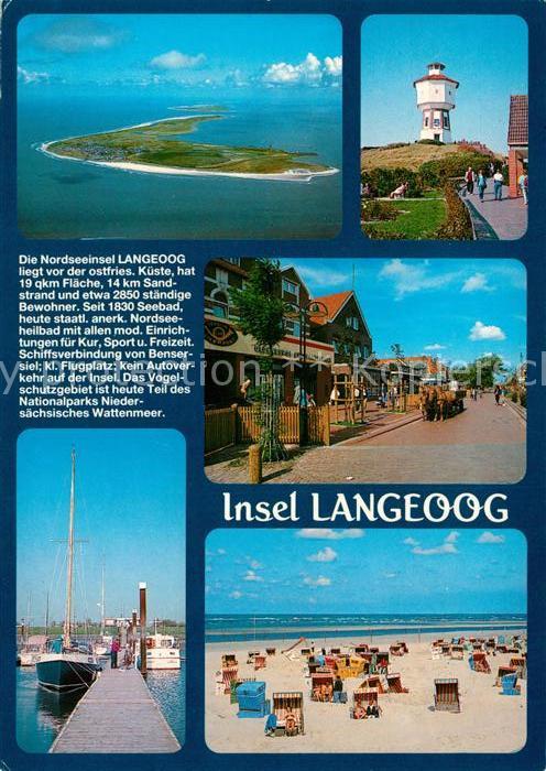 Langeoog Nordseebad Fliegeraufnahme Leuchtturm Strand Hafen Chronik