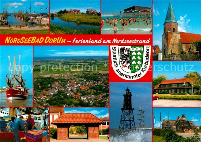 Dorum Hafen Schwimmbad Kirche Fischmarkt Leuchtturm