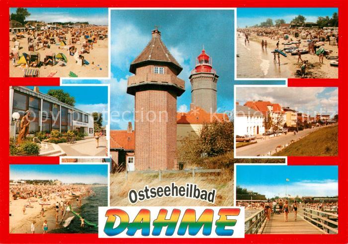 Dahme Ostseebad Strand Leuchtturm Wasserturm Seebruecke Haus des Gastes