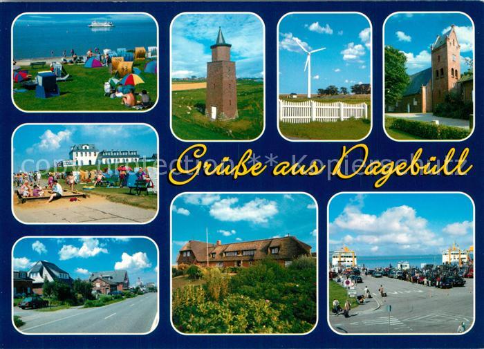 Dagebuell Strand Windrad Uferpromenade Kurklinik